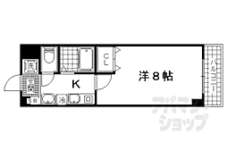 Kulton 1Kの間取図画像