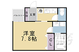（仮称）山科区小野蚊ケ瀬町 202 2階1Kの間取り