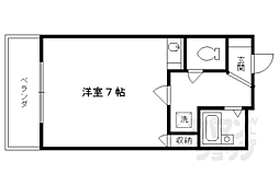 JR東海道・山陽本線 京都駅 徒歩10分の賃貸マンション 3階1Kの間取り