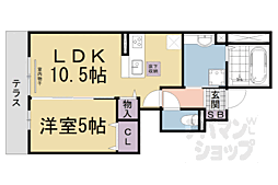 Ｌａｎｔａｎａ 1階1LDKの間取り
