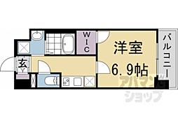 JR東海道・山陽本線 京都駅 徒歩8分の賃貸マンション 8階1Kの間取り