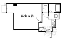 JR東海道・山陽本線 京都駅 徒歩13分の賃貸マンション 1階1Kの間取り