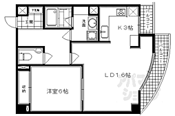 たけうちビル 1LDKの間取図画像