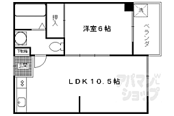 マルサクマンション 1LDKの間取図画像