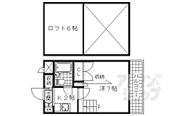 エクセレントみささぎ 1Kの間取図画像