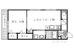 メゾン廣瀬 1LDKの間取図画像