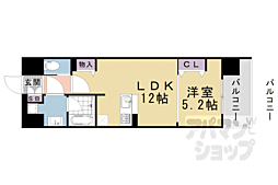 ベラジオ雅び京都三条通 1LDKの間取図画像