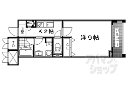 パインフィールド洛東 1Kの間取図画像