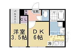 ハーモニーテラス御陵三蔵町 2階/202