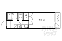 メゾン音羽ビル 1Kの間取図画像