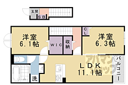 JR湖西線 堅田駅 徒歩24分 2階/-