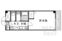 ボヌール小野 1Kの間取図画像