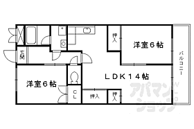 京都府京都市伏見区向島津田町（賃貸マンション2LDK・3階・60.50㎡） その2