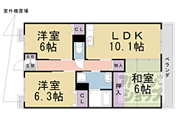ワンネス21 3LDKの間取図画像