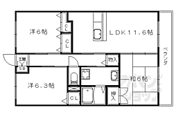 ワンネス21 3LDKの間取図画像