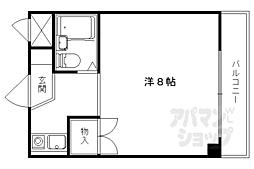 フォレスト山科 1Kの間取図画像
