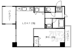ラティス東野 1LDKの間取図画像