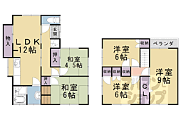 大宅辻脇町貸家