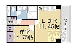 スター・ビル 1LDKの間取図画像