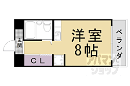 アネックスジロ 1Kの間取図画像