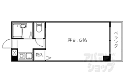 ラ・フロール小山 1Kの間取図画像