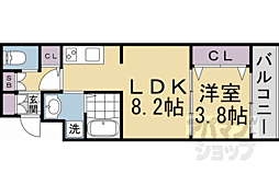 MJC京都西大路2 1LDKの間取図画像