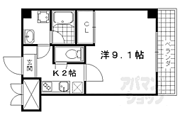 ヴィエラ 1Kの間取図画像