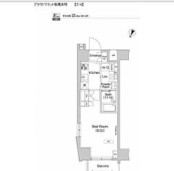 都営三田線 板橋本町駅 徒歩4分の賃貸マンション 2階1Kの間取り