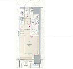 西武有楽町線 練馬駅 徒歩5分の賃貸マンション 5階1Kの間取り