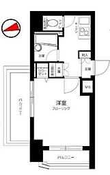 JR山手線 大塚駅 徒歩4分の賃貸マンション 3階1Kの間取り