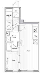JR山手線 巣鴨駅 徒歩10分の賃貸マンション 1階1LDKの間取り