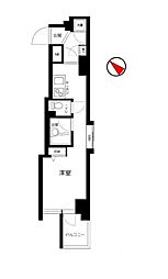 東京メトロ丸ノ内線 新大塚駅 徒歩7分の賃貸マンション 3階ワンルームの間取り