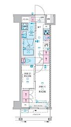 東武東上線 下板橋駅 徒歩8分の賃貸マンション 2階2Kの間取り