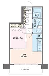 日暮里舎人ライナー 赤土小学校前駅 徒歩2分の賃貸マンション 7階1LDKの間取り