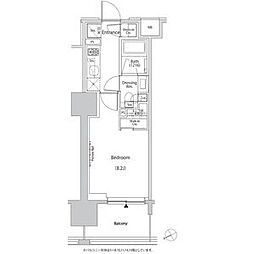 西武池袋線 椎名町駅 徒歩5分の賃貸マンション 2階1Kの間取り