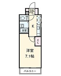 東京メトロ南北線 駒込駅 徒歩3分の賃貸マンション 4階1Kの間取り