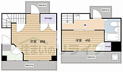 第二小野ビル 2Kの間取図画像