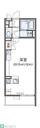 レオネクストプロムナード ワンルームの間取図画像