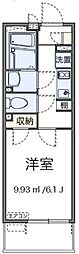 レオネクストルリシュブール 1Kの間取図画像
