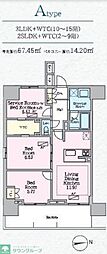 ラグゼナ八王子寺町 2SLDKの間取図画像
