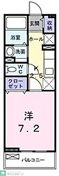 プロシード 2階1Kの間取り