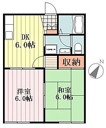 間取図画像 2DK