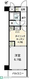 ライオンズマンション福生第参 2F 2階1DKの間取り