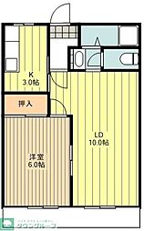和光マンション 1LDKの間取図画像