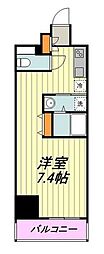メインステージ立川 1Kの間取図画像