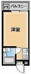 ヒューチャーハイム昭島 ワンルームの間取図画像