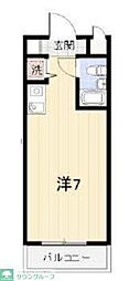 ユートピア河辺 ワンルームの間取図画像