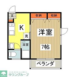 the45 1Kの間取図画像