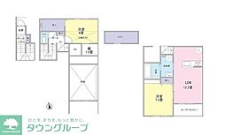 ハウオリ・ララ 2LDKの間取図画像