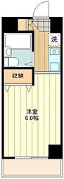 アバクス立川A棟 ワンルームの間取図画像